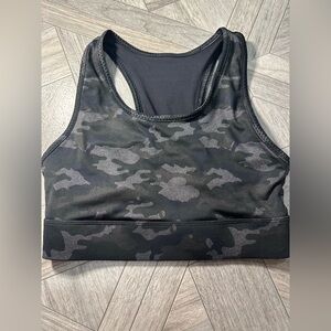 Fabletics camo sports bra